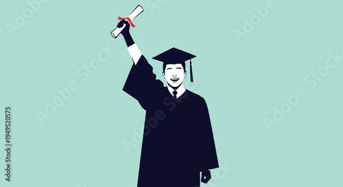 Graduate in Robe Holding Diploma High.