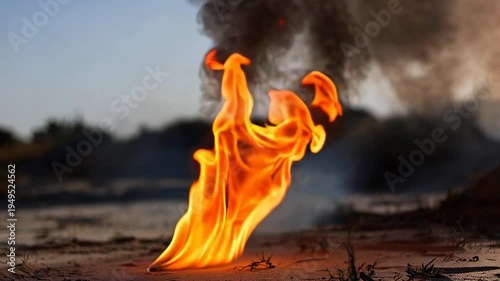 Fuse burns out and causes explosion in outdoor location during daylight hours