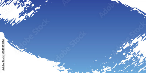 Japanese style background material drawn with a Japanese brush on paper