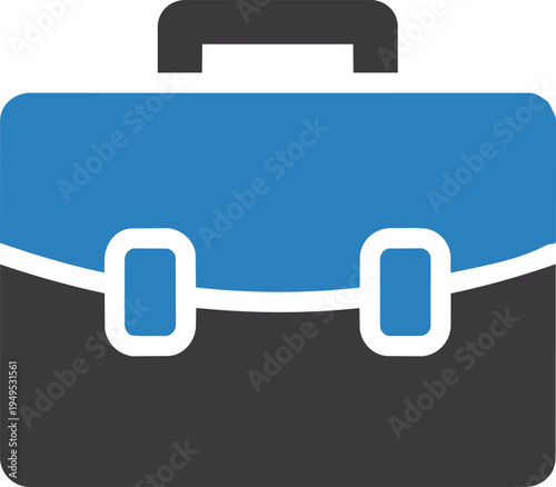 Professional briefcase icon vector for business and office work