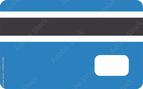 Credit card vector icon for online payment and banking services isolated