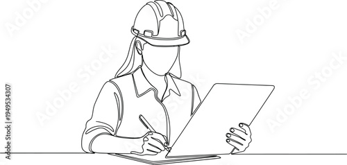 Labor day celebration worker illustration with virtual reality headset