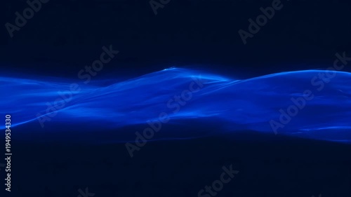 Mysterious blue waves against a dark backdrop creating an ethereal ambiance