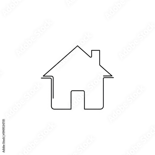 Green house icon on a white background featuring a 3d vector design of a residential property building symbol for real estate business and web construction architecture