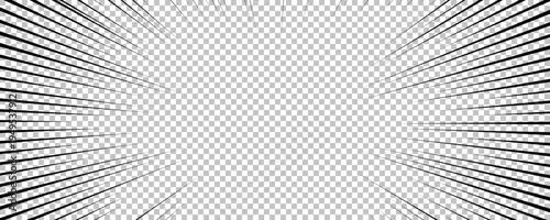 Black comic book transparent background