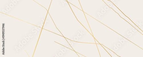 Gold Kintsugi crack pattern on whitish background