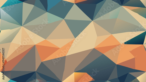 Polygonal abstract background with geometric shapes in neutral hues