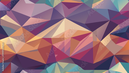 Abstract geometric background with triangular shapes in pastel colors