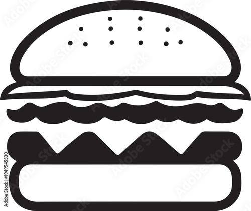 Burger silhouette