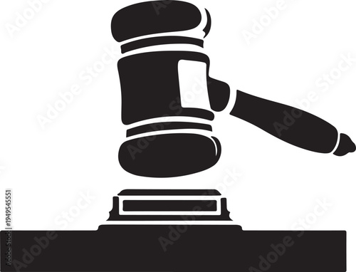 Judge gavel Law Hammer silhouette
