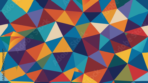Abstract background with geometric shapes in a colorful design