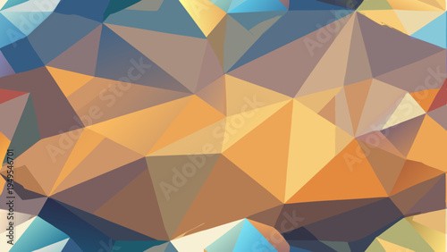 Abstract geometric background with low poly triangular shapes