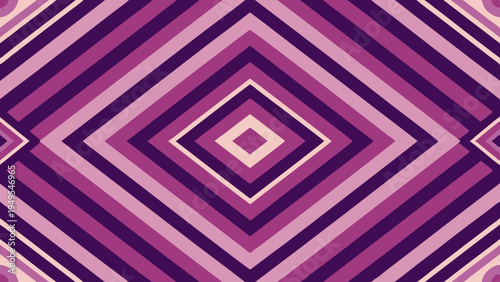 Abstract purple diamond pattern with alternating shades and lines