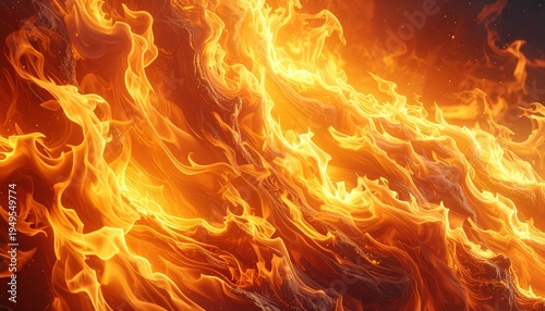 Realistic Fire Flame Isolated PNG