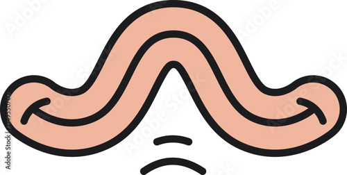 Cartoon Mouth Doodle Illustration