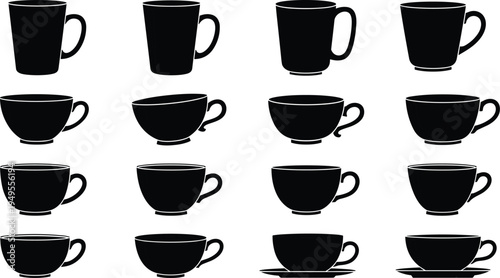 Motorcycle stunt silhouettes collection showing sport bike and dirt bike wheelie action isolated vector illustration for motorsport stunt riding extreme biking concept