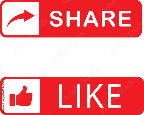 Share and Like Buttons for Social Media Engagement