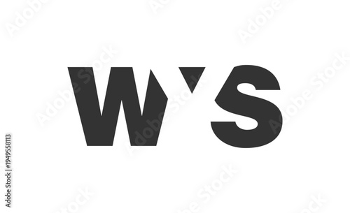 WYS logo design. Initial letter W Y S bold font style for tech startups, consulting, corporate branding. Creative company name, headlines typography identity, trendy logotype.