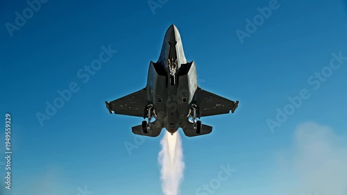 F-35 Fighter Jet Takes Off From Runway Creating Dust Cloud