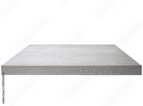 Bilde på lerret Rough textured gray concrete slab, a sturdy rectangular cement platform with vis