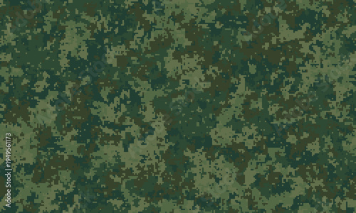Highresolution digital camouflage pattern.  Perfect for military, tactical, outdoor, or gaming designs.  Subtle yet effective blend of greens and browns creates a realistic and versatile texture.