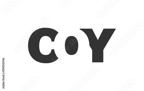 COY logo design. Initial letter C O Y bold font style for tech startups, consulting, corporate branding. Creative company name, headlines typography identity, trendy logotype.