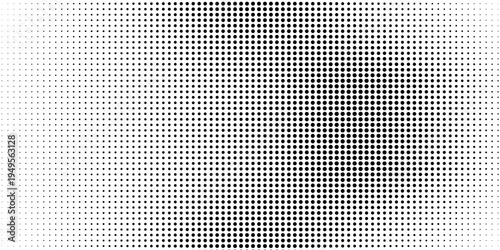Background with monochrome dotted texture. Polka dot pattern template. Vector eps 10