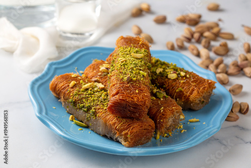 Turkish famous dessert burm...