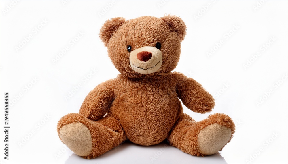 Obraz premium Teddy Bear Isolated On White Background