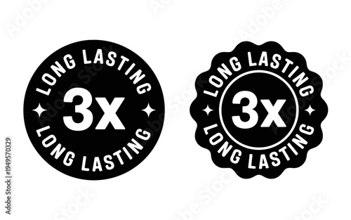 Long lasting 3x labels for product advertising and marketing campaigns