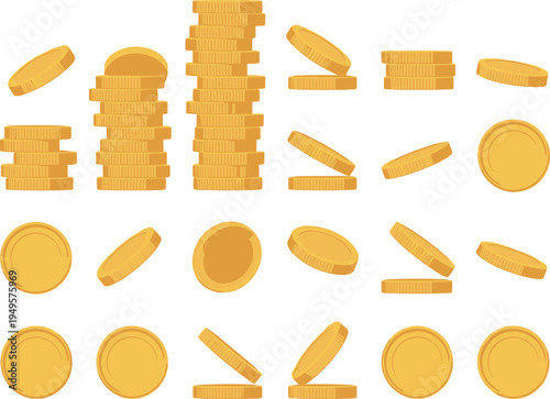 Flat vector illustration of professional business office scenes, team collaboration, creative workspace, corporate meetings, customer service, and modern workplace environment.