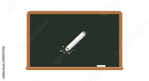 Chalk on a blackboard surface closeup.