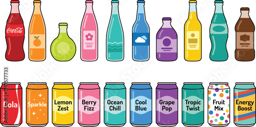 Set of Agricultural Farming Tractors and Machinery Icons in Flat Vector Illustration Style, Rural Field Harvesting and Cultivation Equipment Collection