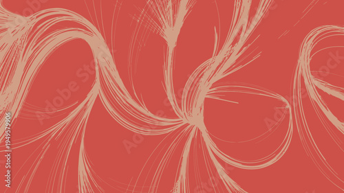 An abstract artwork features swirling pale lines against a vibrant red background creating a dynamic and flowing visual composition high quality professional detailed modern elegant stylish