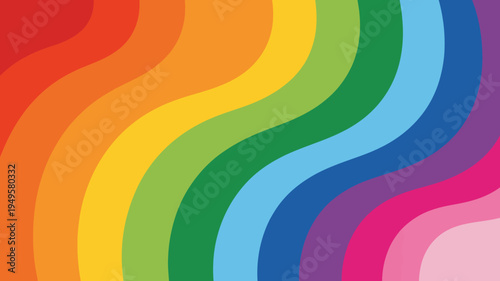 A vibrant and colorful abstract background features undulating waves of rainbow hues displaying a spectrum from red to violet high quality professional detailed modern elegant stylish