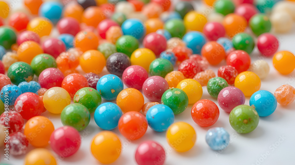 Obraz premium candy on white background