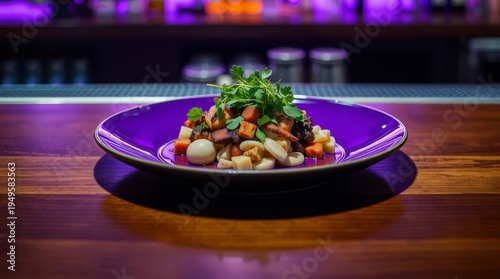 salad in a restaurant