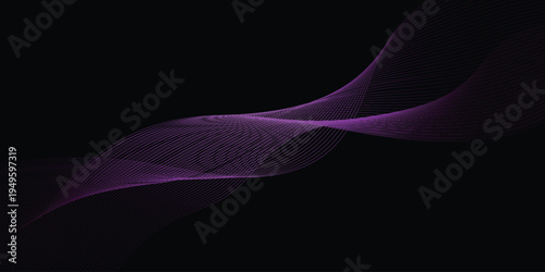 Purple fractal pattern on black background