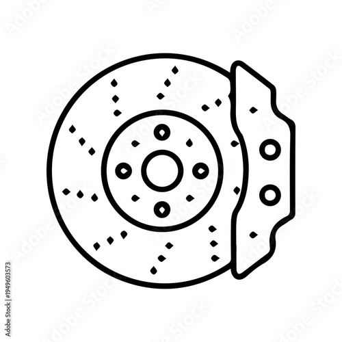 Automotive brake system icon