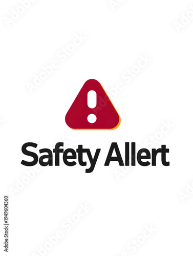 Safety Alert Warning Sign Symbol isolated on transparent background.