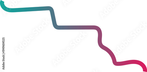  described features a stylized graphic that resembles either a set of stairs or a winding path, enhanced by a vibrant color gradient.