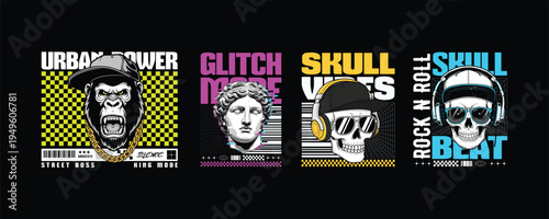 Streetwear T-Shirt Design Bundle – Urban Graphic Tee Pack