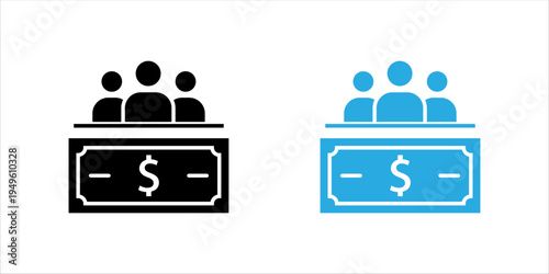 Minimal line icon set. showing a central document connected with other documents representing file integration, document workflow, and digital document management systems.
