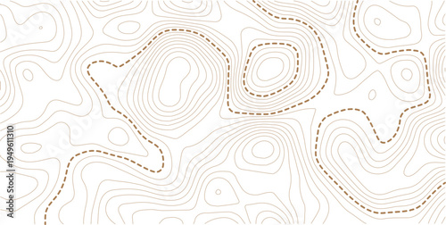 Topographic map and landscape terrain texture grid. Abstract white topography vector background.