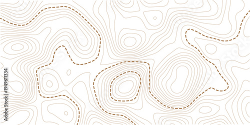 Topographic map and landscape terrain texture grid. Abstract white topography vector background.