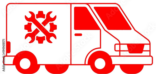 Red and White Fire Truck Vehicle for Emergency Response