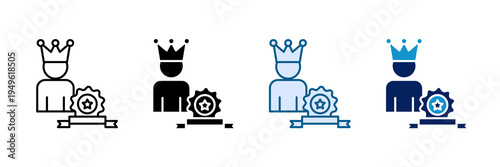 Brand Mascot Icon Set Multiple Style Collection