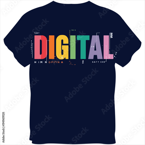 Modern Digital Typography T Shirt Vector Design,
Colorful Geometric Bar Style Digital Text Illustration,
Minimal Digital Word T Shirt Artwork Vector.

