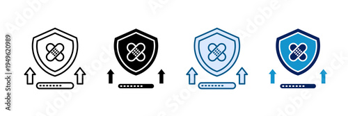 Patch Update Icon Set Multiple Style Collection