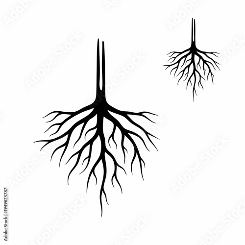 Neuron Cell With Branching Dendrites Isolated Illustration.